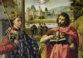 Parliament of Paris Altarpiece, (detail)